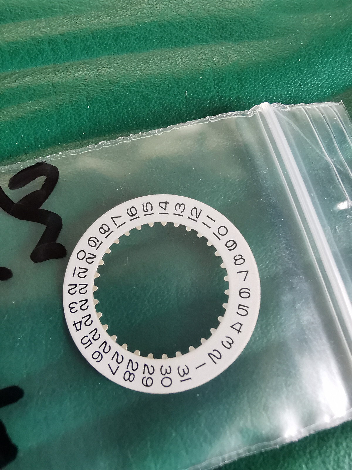High Quality White / Black Date Disk Wheel For Rolex Submariner 16610 Cal 3135