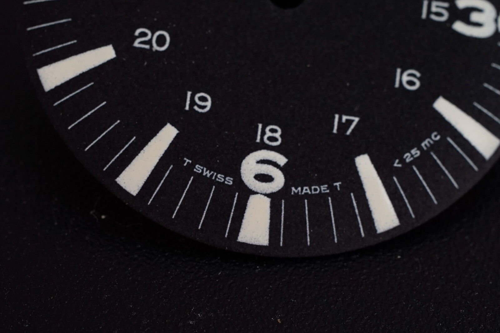 1970s NOS Rotary Aquaplunge original dial for AS1700 movement
