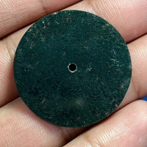Moss Agate Watch Dial: Natural Green Gemstone (size 31.5mm, 17.25Ct) GMC-269