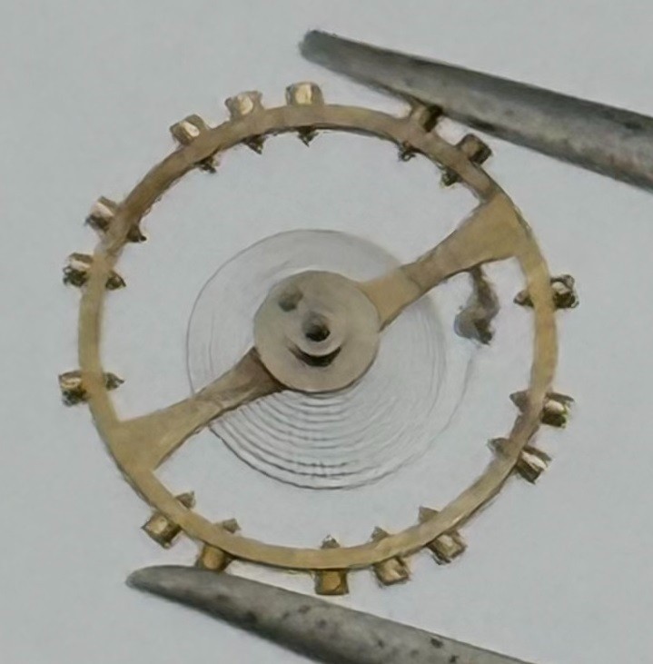 MST 340 Balance Wheel Complete And Spring 6¾’’’ 574 Watch Movement Parts NOS