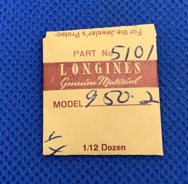 Longines 950.2 Part#5101 Case Screws (3) Sealed. New Old Stock. 60-50 L