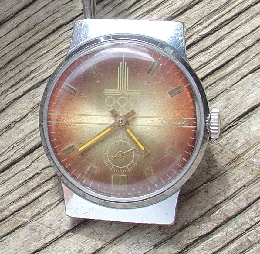 Rary Vintage Collectible Soviet POBEDA 1980 OLYMPICS Watch 2602 SERVICED