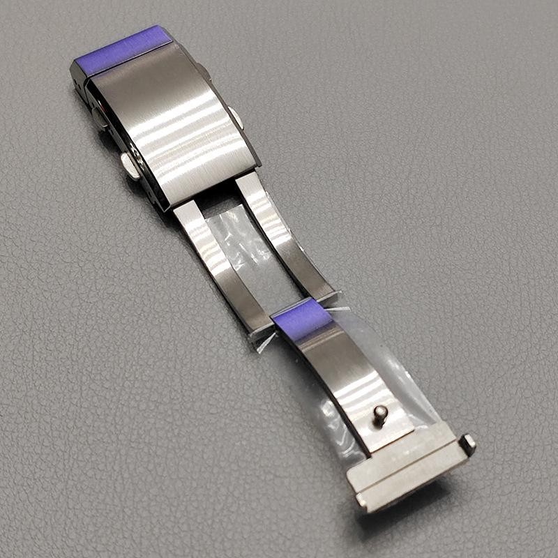 18/20/22mm 316L Stainless Steel Watch Clasp Adjustable Folding Buckle Metal