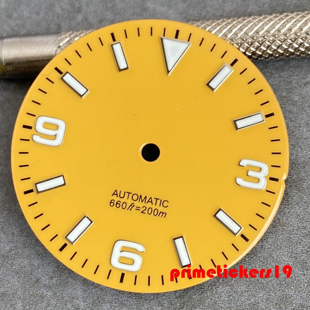 29mm Watch Dial+Hands Set Luminous Fit NH35 Miyota82 ETA2824 PT5000 Multicolored