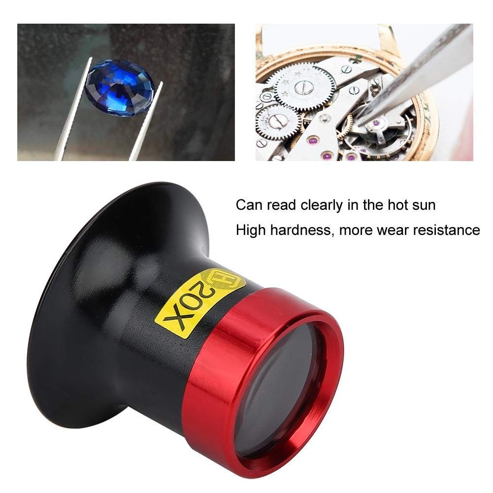 Pongnas JewelersLoupe, Watchmakers Inspection Loupe Magnifier, Metal & Sapphire