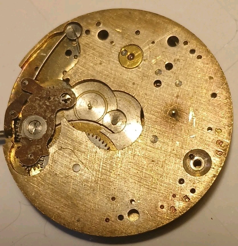 VINTAGE 12 SIZE LANGENDORF POCKET WATCH MOVEMENT For Parts Or Restoration