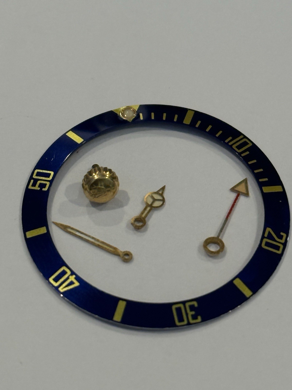 Rolex Submariner Oyster 16613 16803 16618 Blue Gold Watch Insert Bezel Part