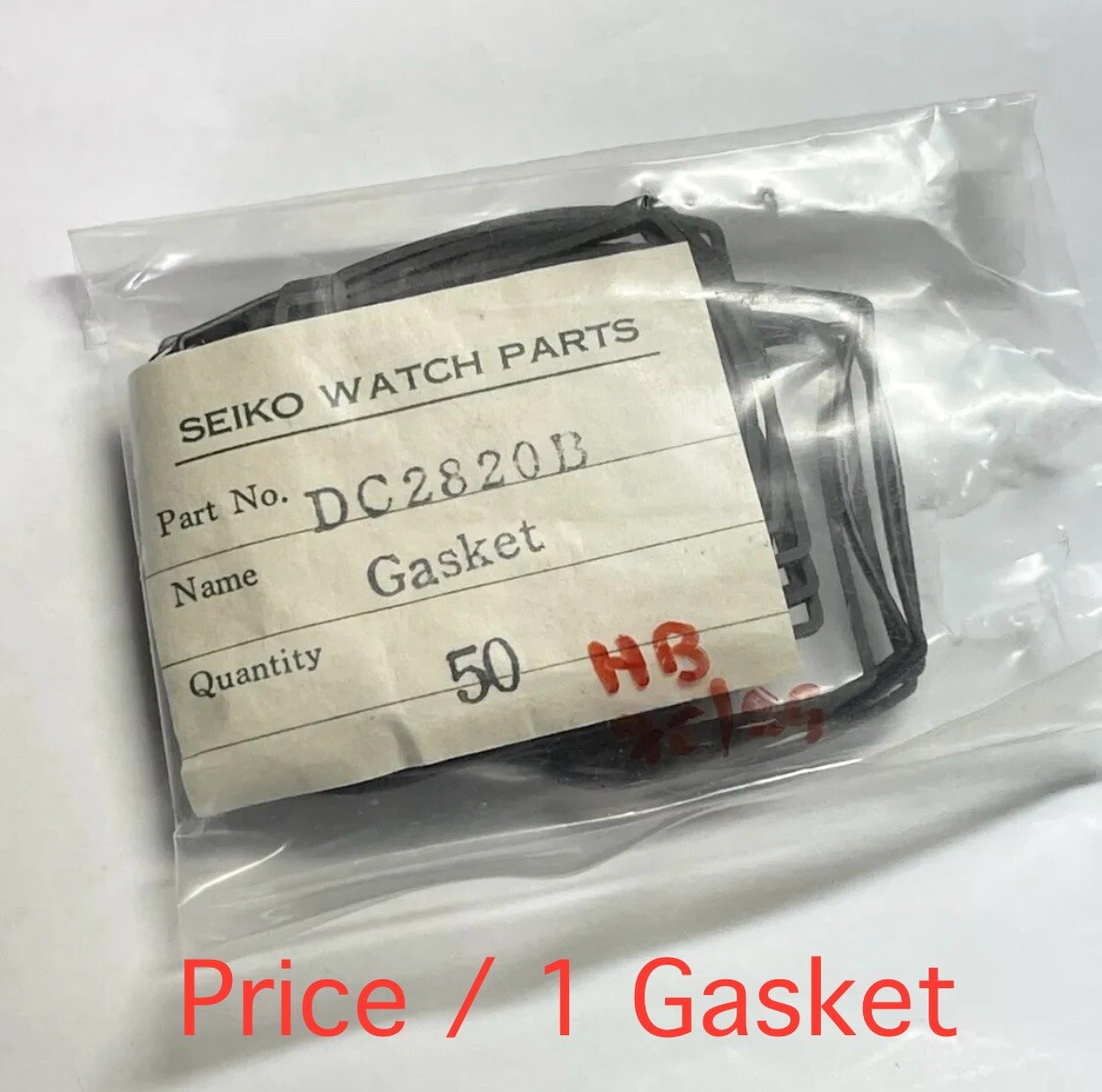 x1 GENUINE CRYSTAL GASKET SEIKO 6106-5400 5606 5625 5626 6119 ETC. DC2820B