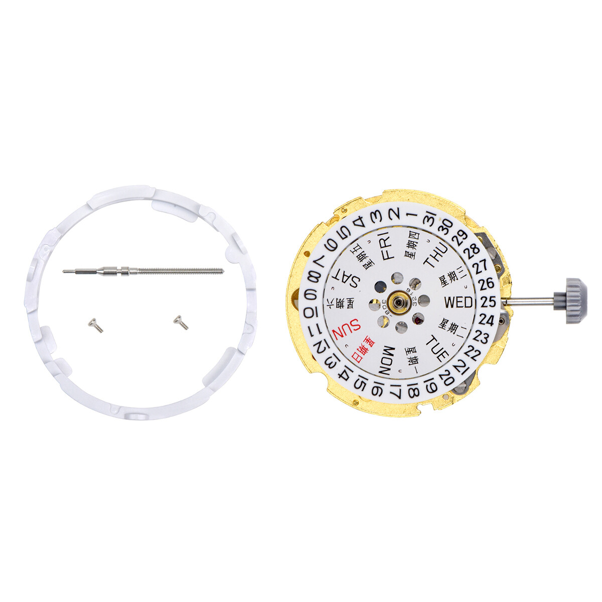 FOR MIYOTA 8205 JAPAN AUTOMATIC MOVEMENT 21 JEWELS DATE DAY DATE JAPAN