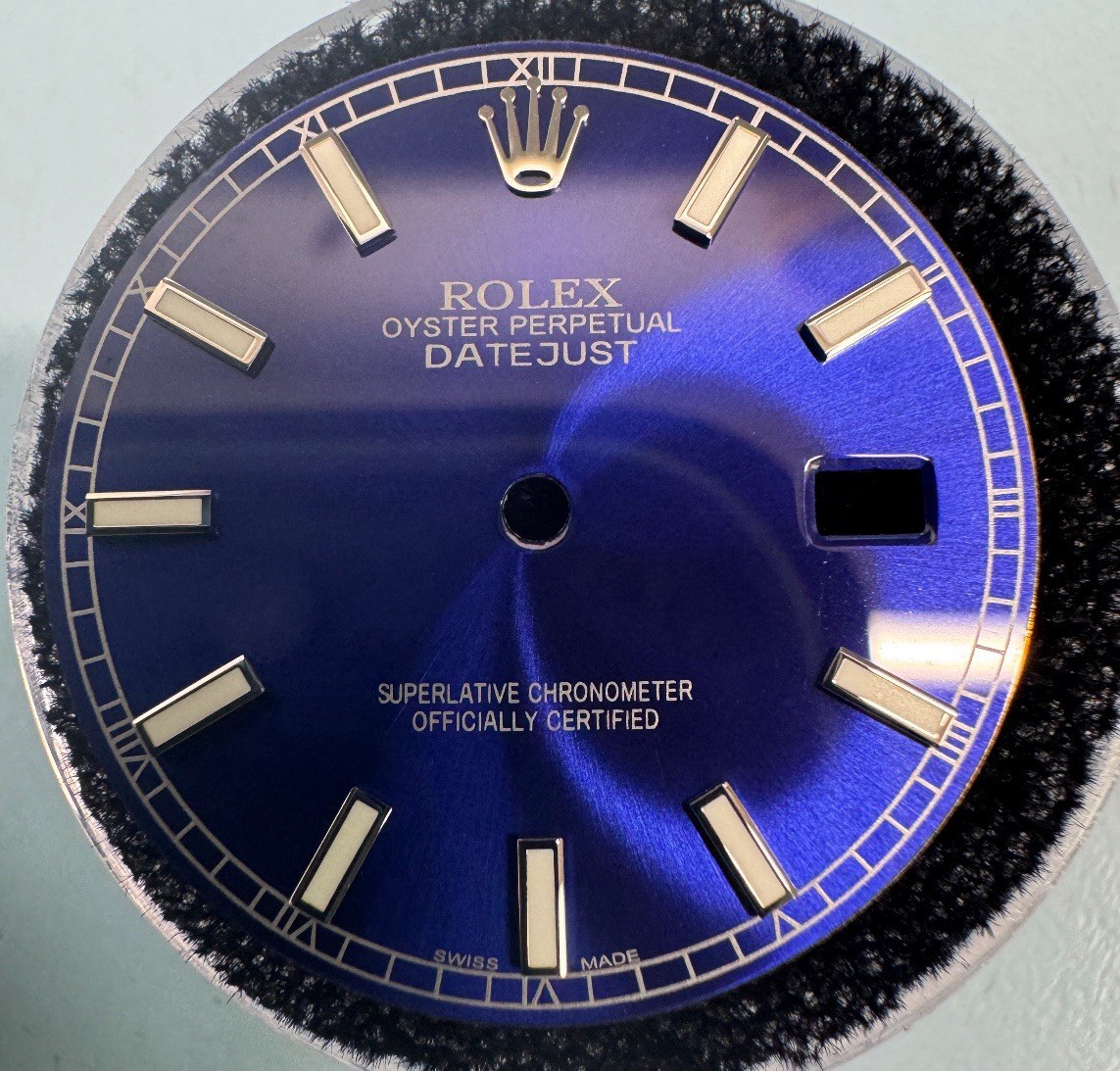 Rolex Mens Datejust Custom Blue Index Marker Dial For Models 116200 & 116234