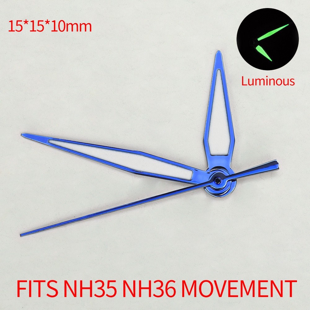 Watch Pointer Bright Green Luminous Watch Hands Needles for Seiko NH35 Movement