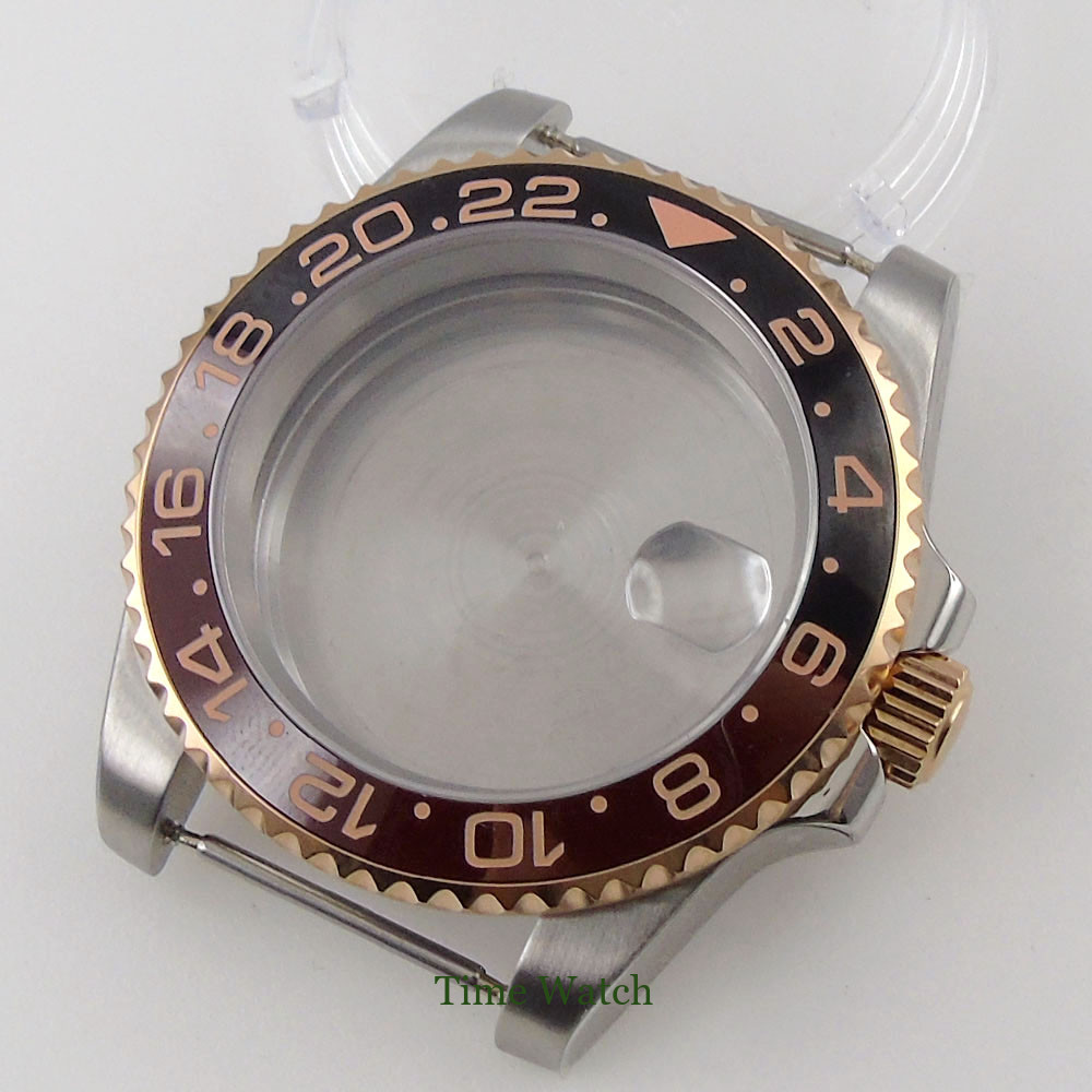 40mm Sapphire Crystal Watch Case Fit NH35 Miyota8215 ETA2824 2836 PT5000 DG2813