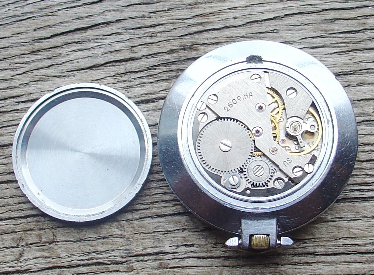 Vintage Raketa “CORSAR” Soviet Russian Pocket watch USSR WHITE DIAL SERVICED