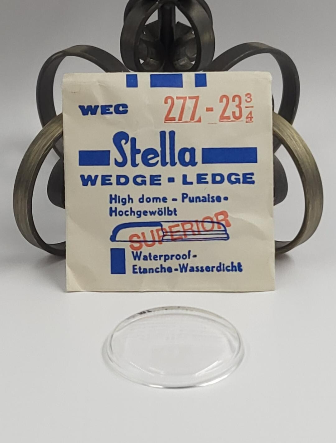 VTG Stella Wedge Ledge High Dome Watch Crystal WEC 277-23 3/4