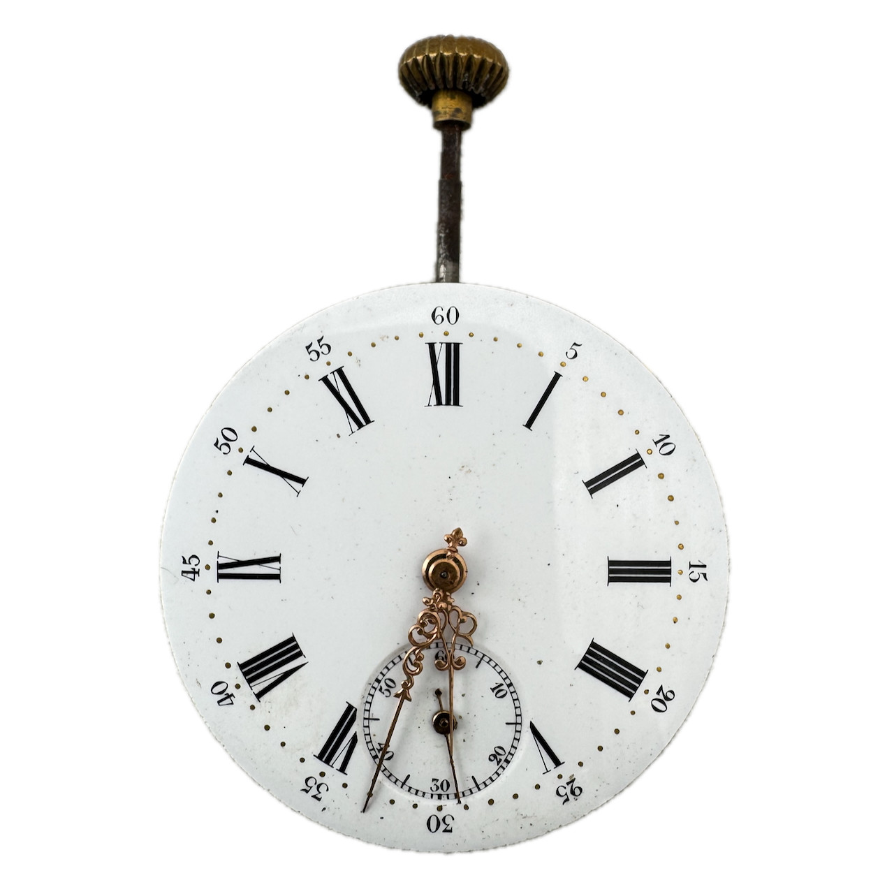 Antique 40.5mm Lotus Depose Mechanical Pocket Watch Movement Swiss Made