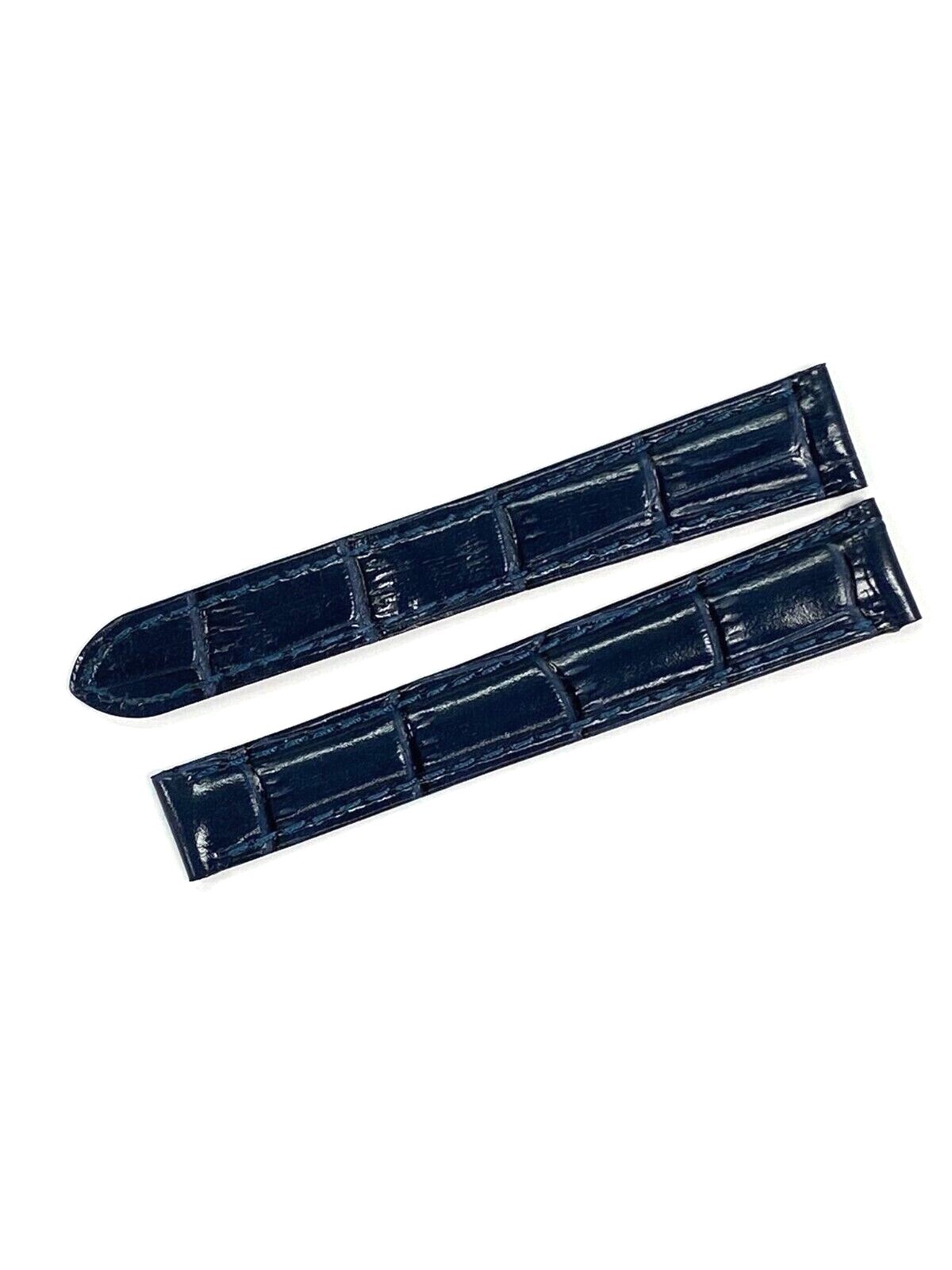 Watch Band Genuine Leather Alligator Grain fit Cartier Watch 14x12MM