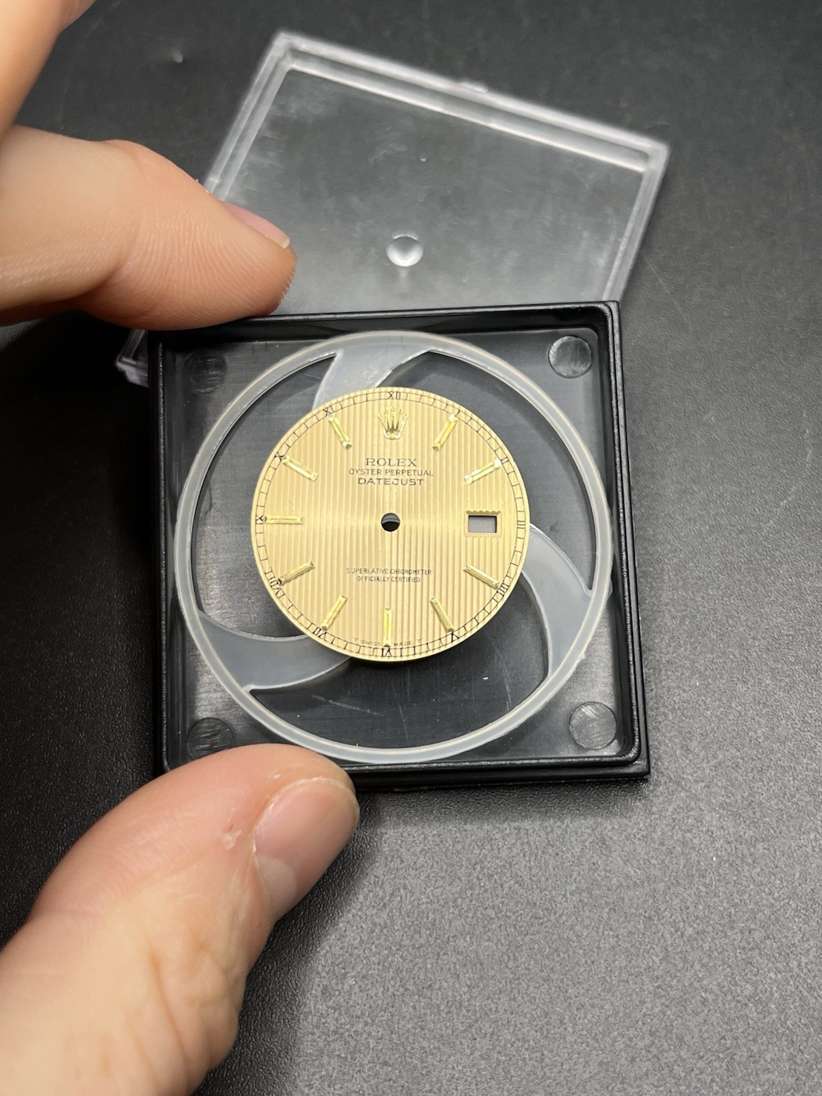 Genuine Rolex Datejust 16013 16233 Champange Tapestry Dial (006)
