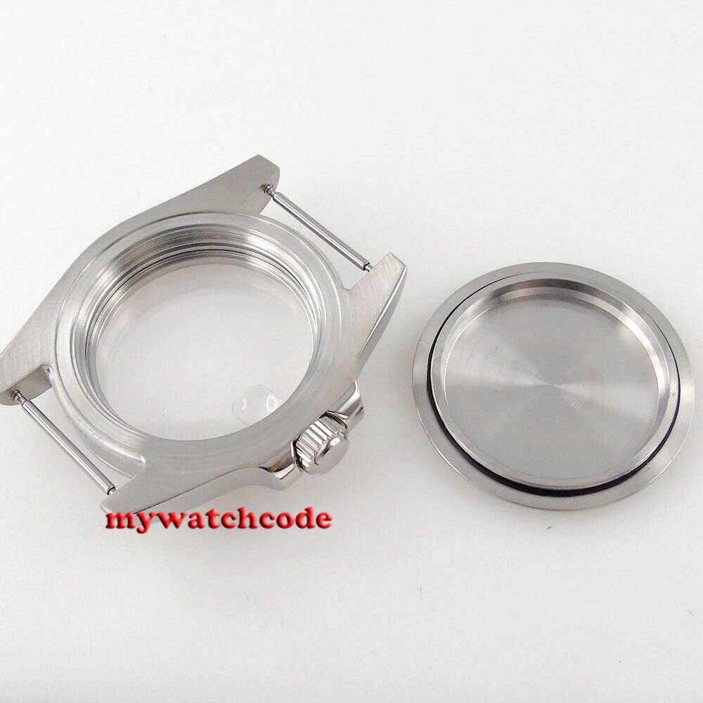 39mm Fixed 24 Hours Bezel Sapphire Glass Watch Case Fit NH34A NH35A NH36A 2824