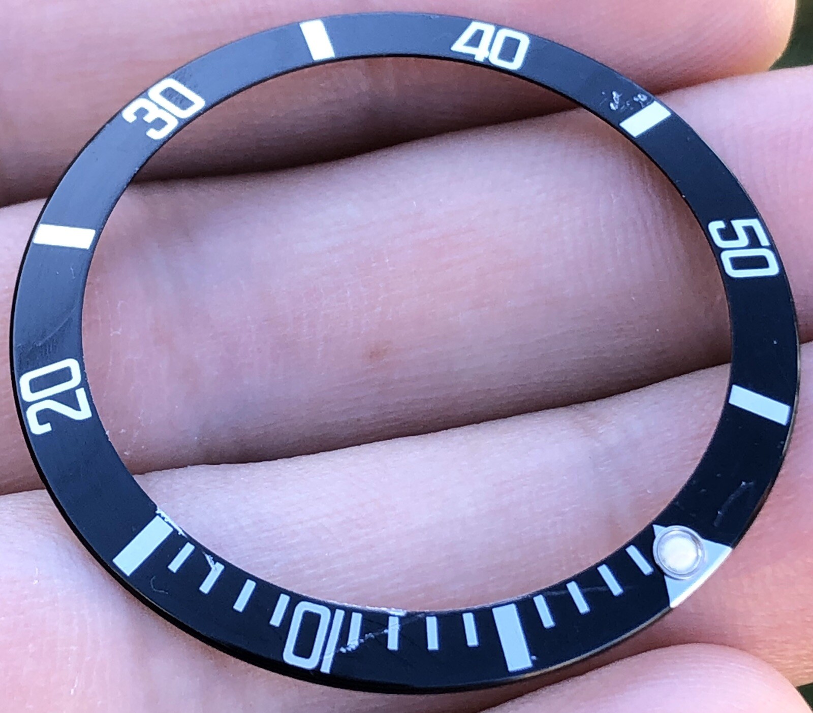 Tritium Rolex Submariner Date 16610 16610T 16800 Black Bezel Insert ORIGINAL