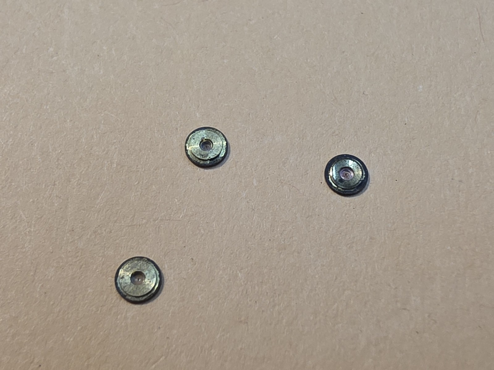 Lot Of 3 NOS Elgin 18s Pocket Watch 2.95mm Diameter Balance Hole Jewels