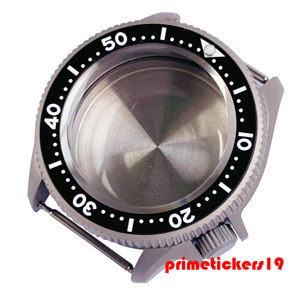 Titanium 37mm Dive Watch Case 3.8 Crown Sapphire 120 Click Bezel Fit NH35 PT5000