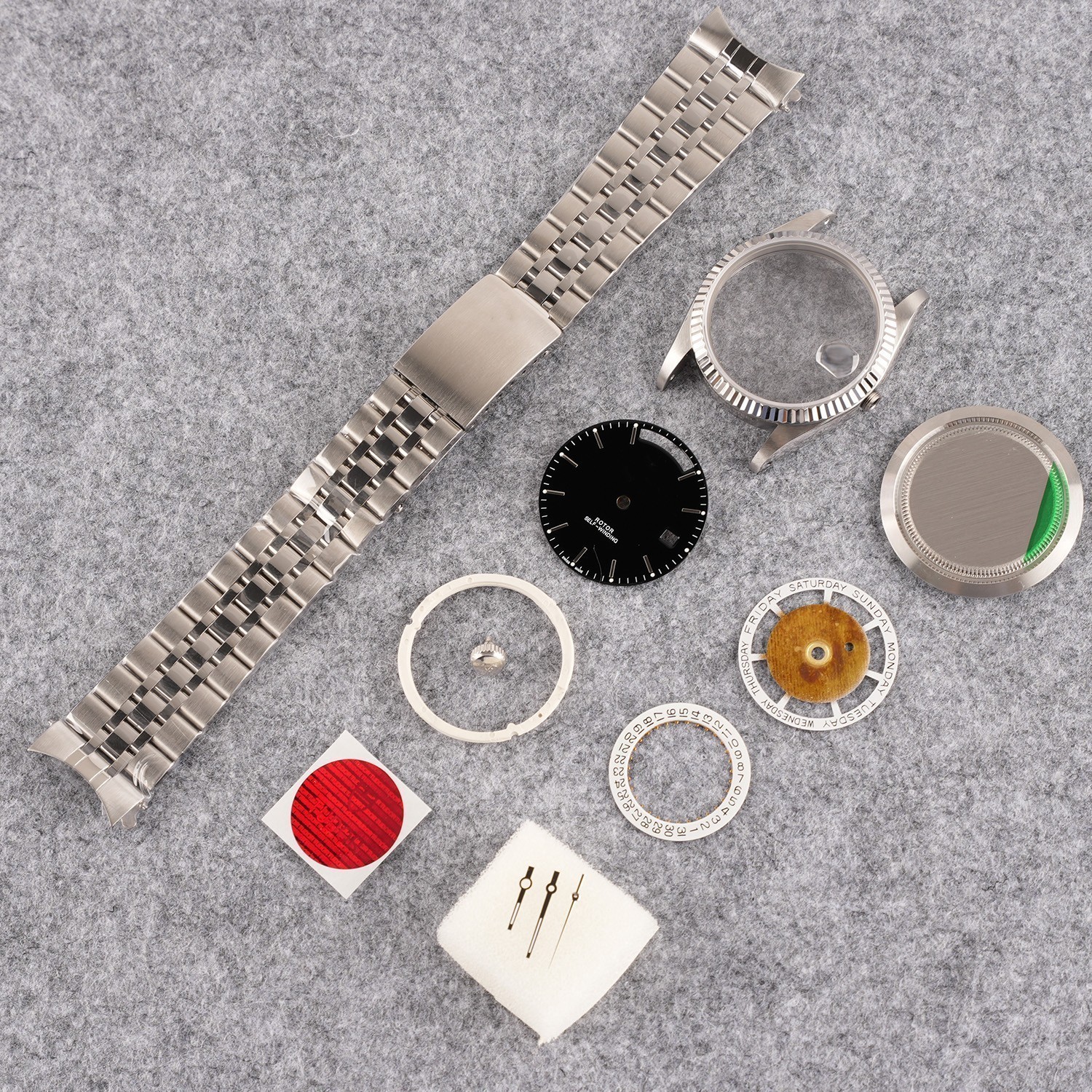For 2836 2834 2846 After-sales accessories DIY 36mm Watch Steel Case kit