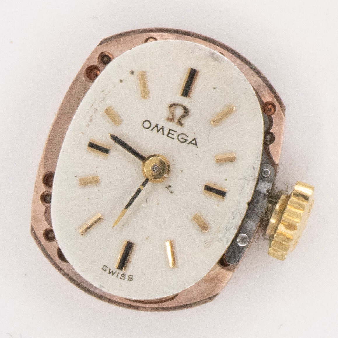 Vintage Omega Caliber 484 17-Jewel 2-Adjustment Wristwatch Movement, Runs