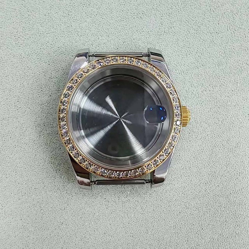 Stainless Steel Case Dense Base Sapphire Glass Watch Case for NH35/NH36 Movement