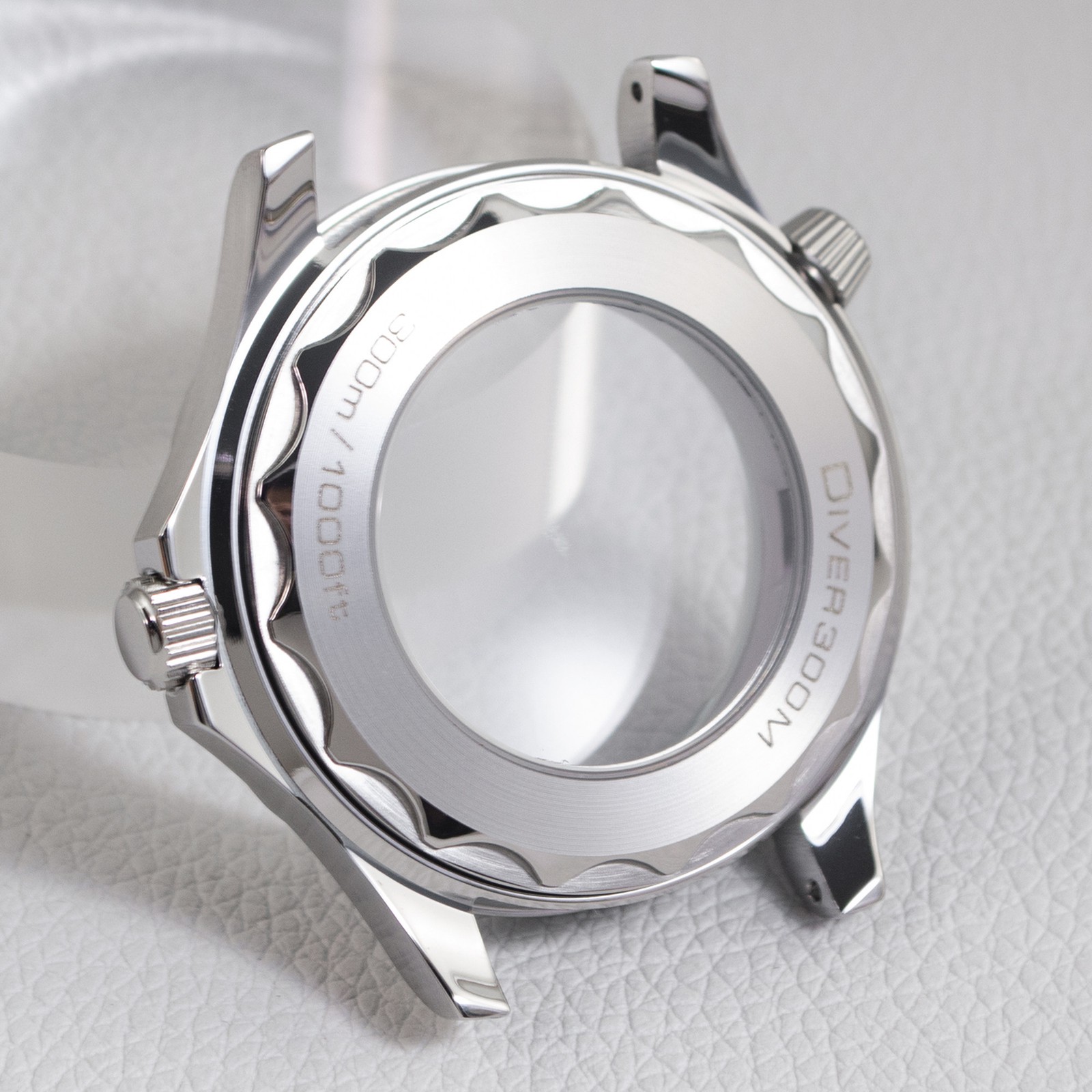 41mm Diver Stainless Steel Watch Case Sapphire Fit NH35 NH36 For Seamaster 300