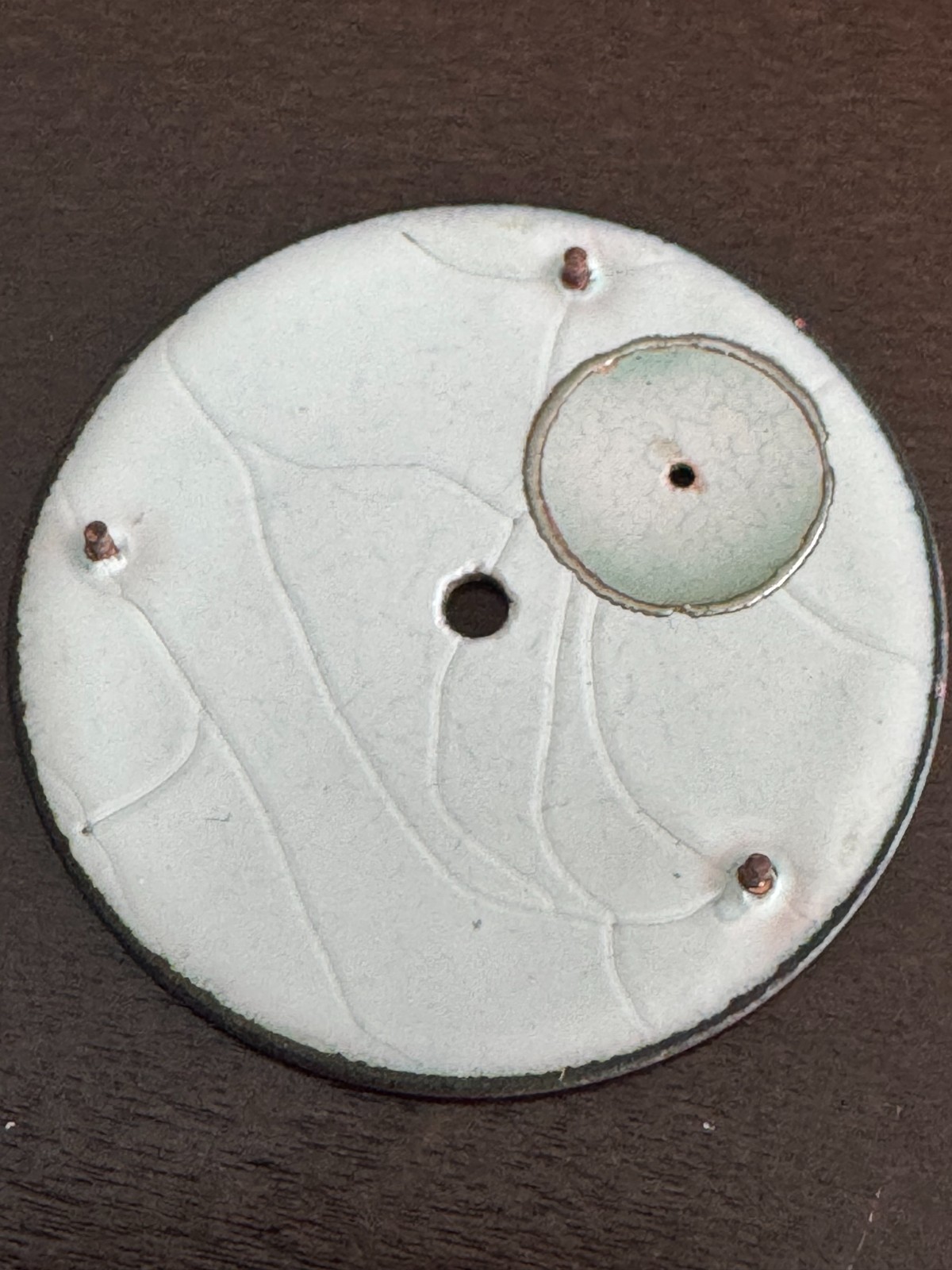 VINTAGE 18 SIZE ILLINOIS POCKET WATCH PRIVATE LABEL SINGLE SUNK PORCELAIN DIAL