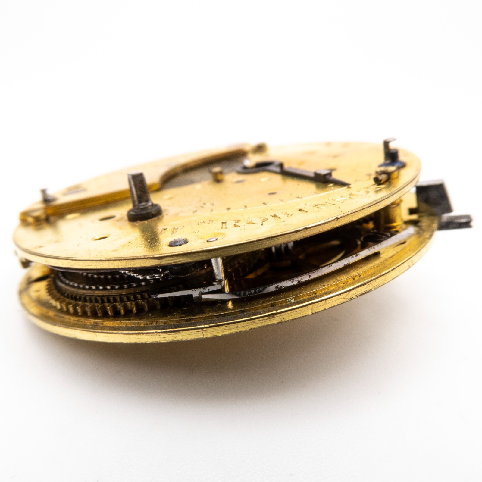 Partial Wm. Robinson of Liverpool English Antique Fusee Pocket Watch Movement