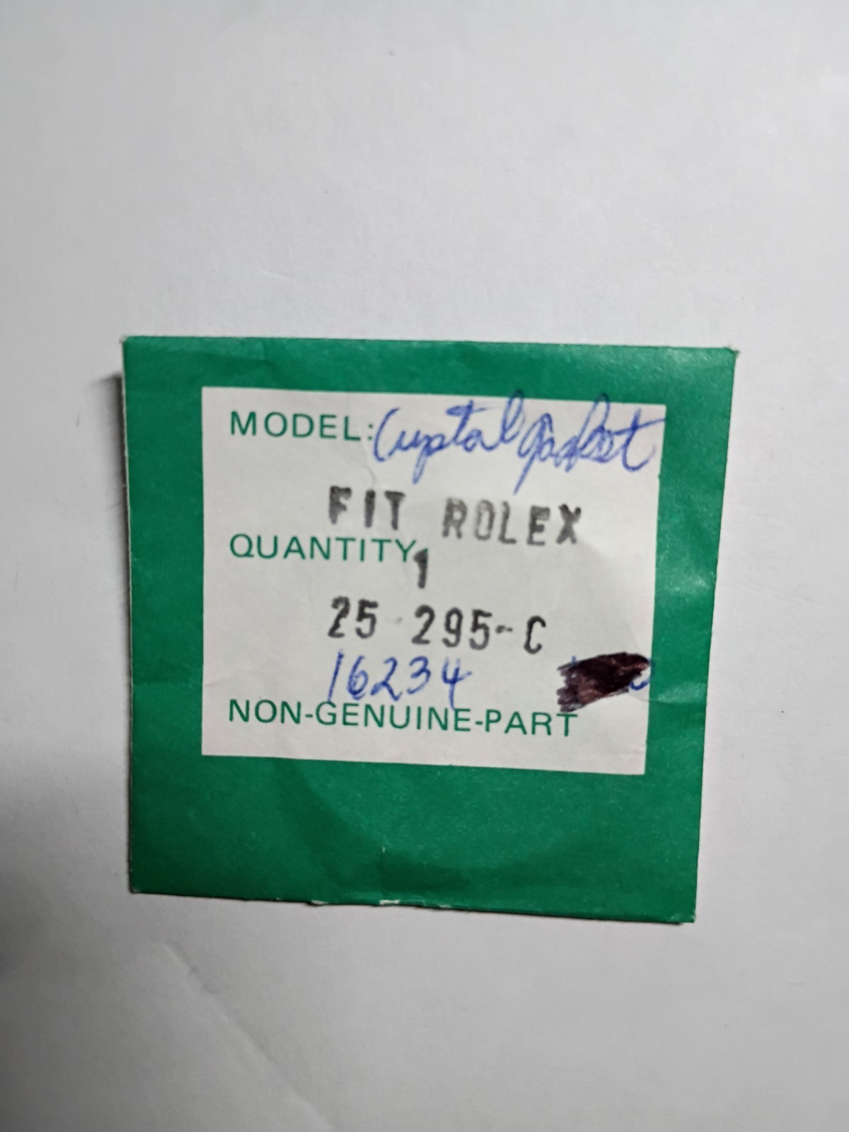Rolex Crystal Gasket To Fit Case #16234 Non-Genuine