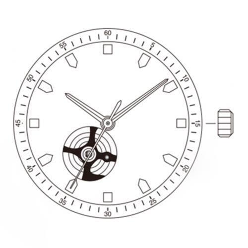 Miyota / Citizen 82S0 Silver Plated Japan Automatic Mechanical Movement