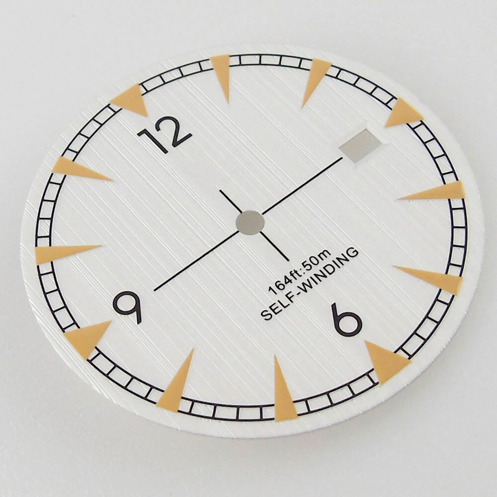 Tandorio Watch Dial + Hands Spare Parts 33.5mm Diameter Fit For NH35 NH35A Autom