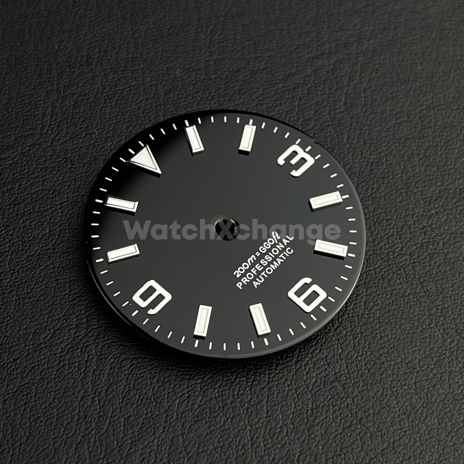 29mm Black & Silver Watch Dial for SEIKO NH35 NH36 Watch Movement Parts