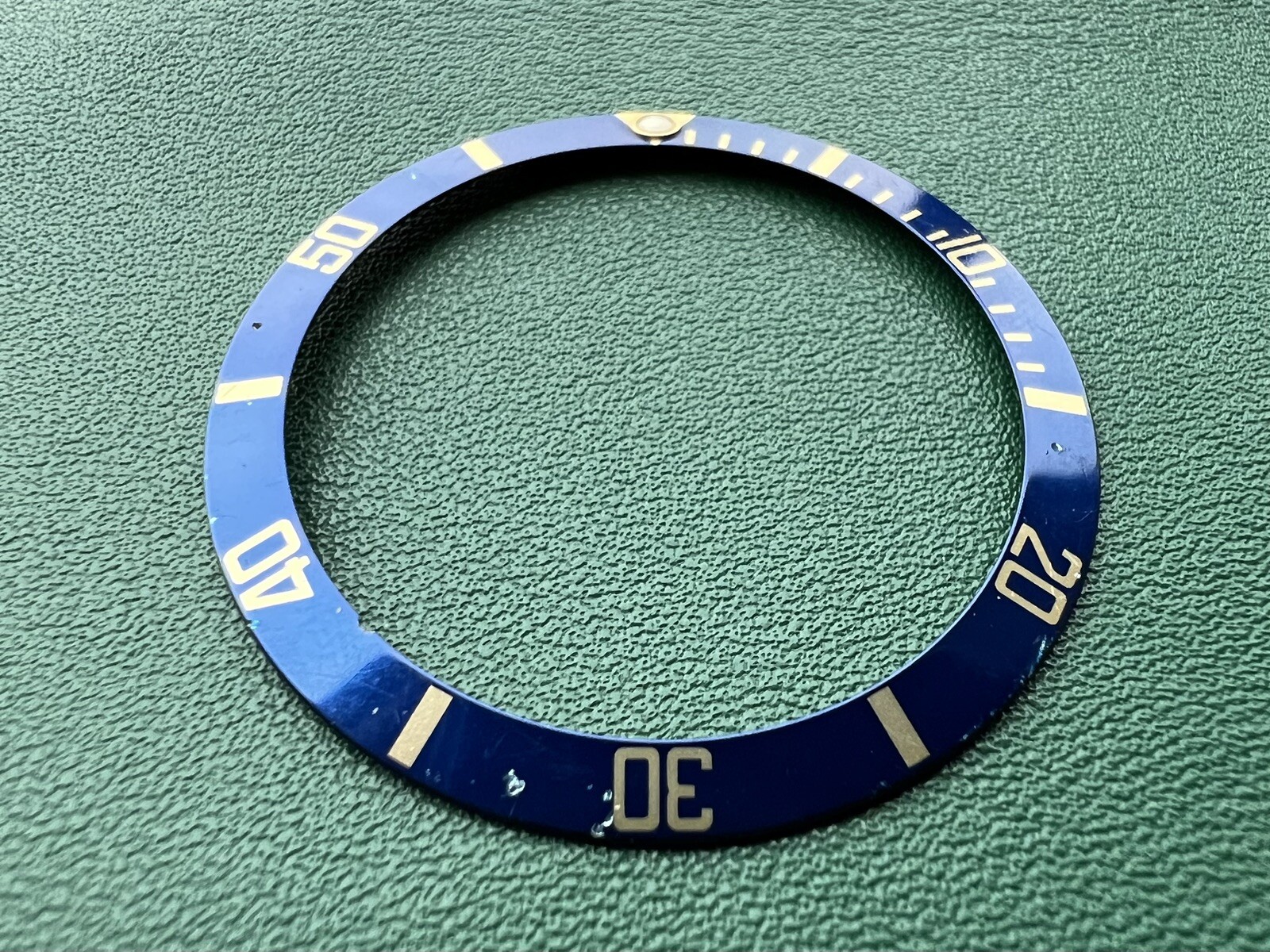 Genuine Rolex Submariner Date 16613 16803 16808 16818 Blue Bezel Insert #5298