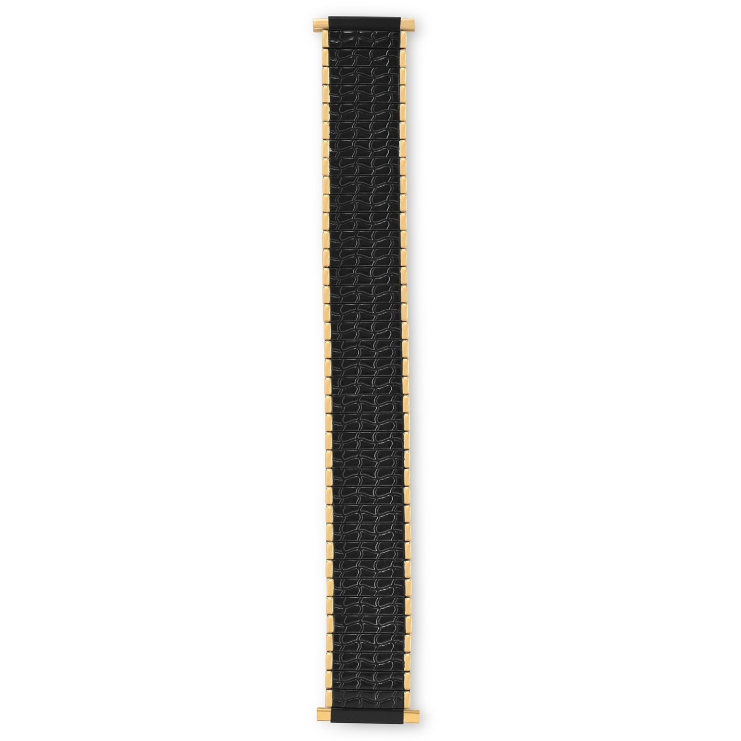 Men’s Twist-O-Flex™ 16-22MM Adjustable Straight End Romunda Band Black and