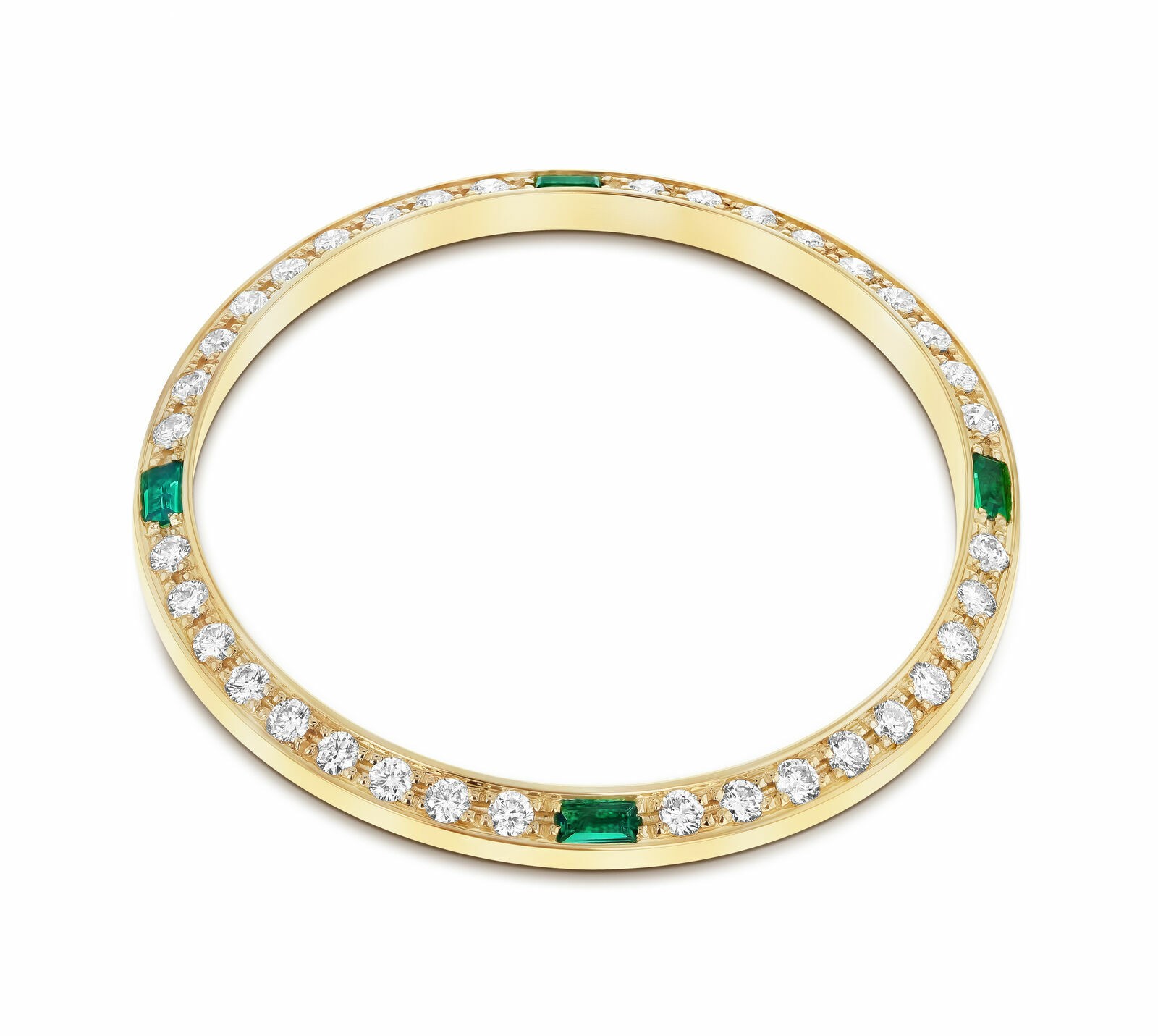 .90CT YELLOW BEAD NATURAL DIAMOND BEZEL ROLEX DATE EMERALDS 15233 15037 15038