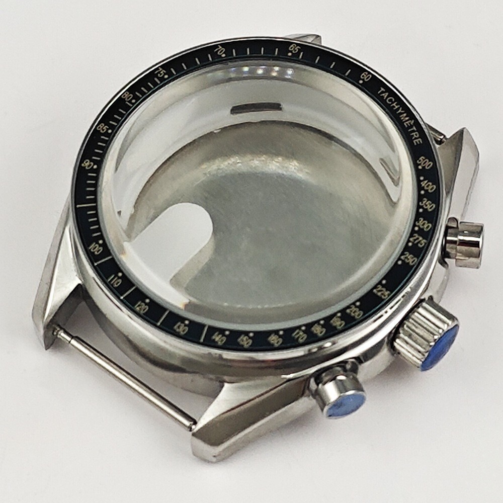 40mm Watch Case for Omega Speedmaster VK63/VK64 Chronograph Classic Steel