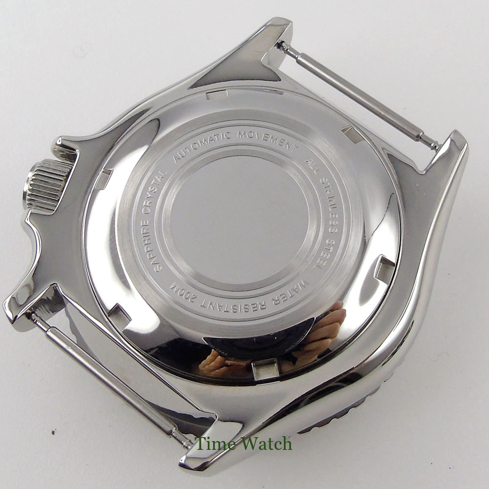 41mm Diver Watch Case+29mm Dial Fit NH35 NH36 200m Waterproof Sapphire Crystal