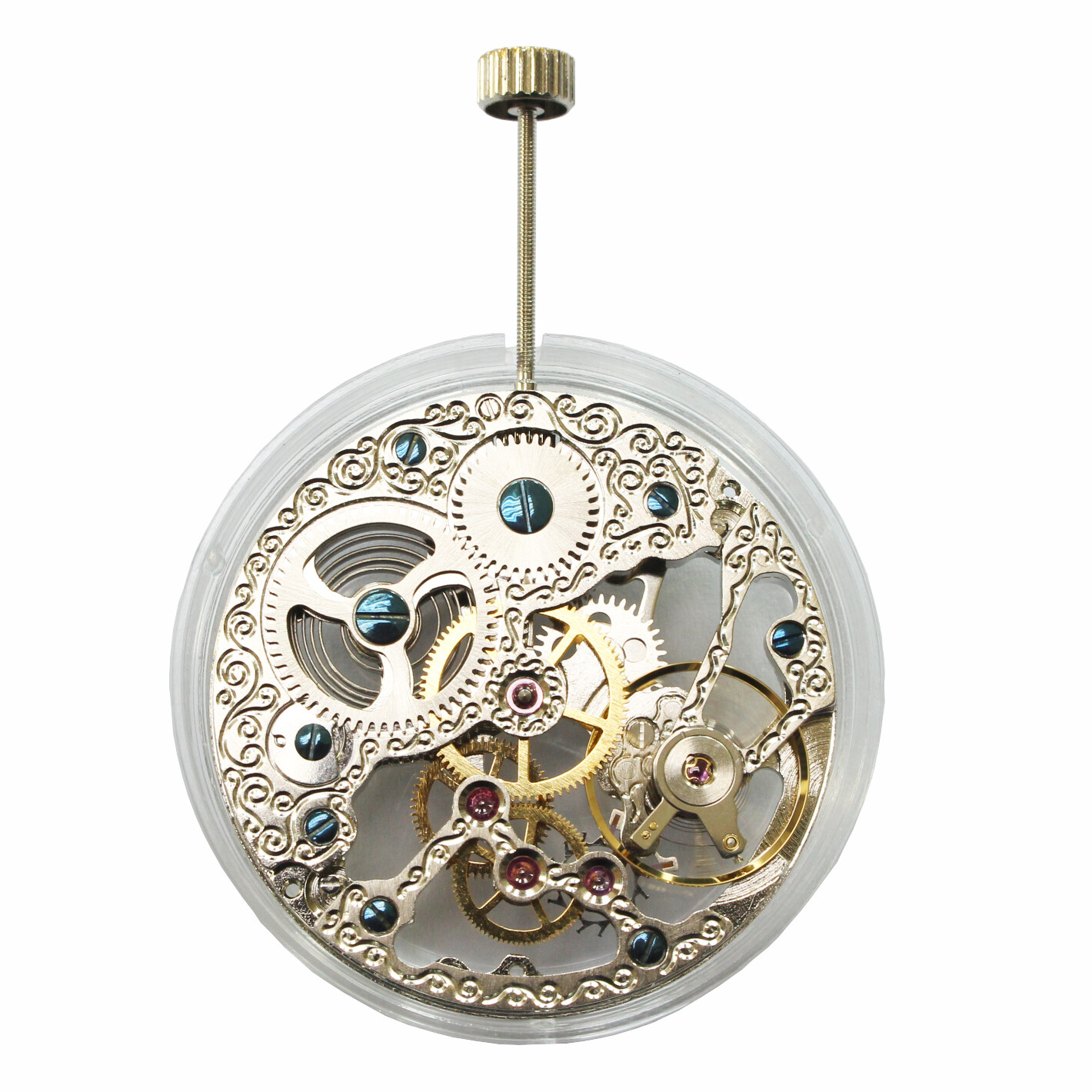 17 Jewels Hand Winding 6497 movement Decorative pattern Skeleton fit Parnis