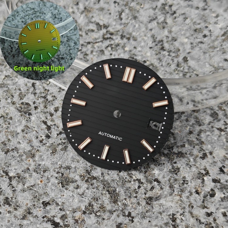 NH38 dial 29.8mm skeletonized coffee green lume fit NH35-NH38-NH36-NH70 movement
