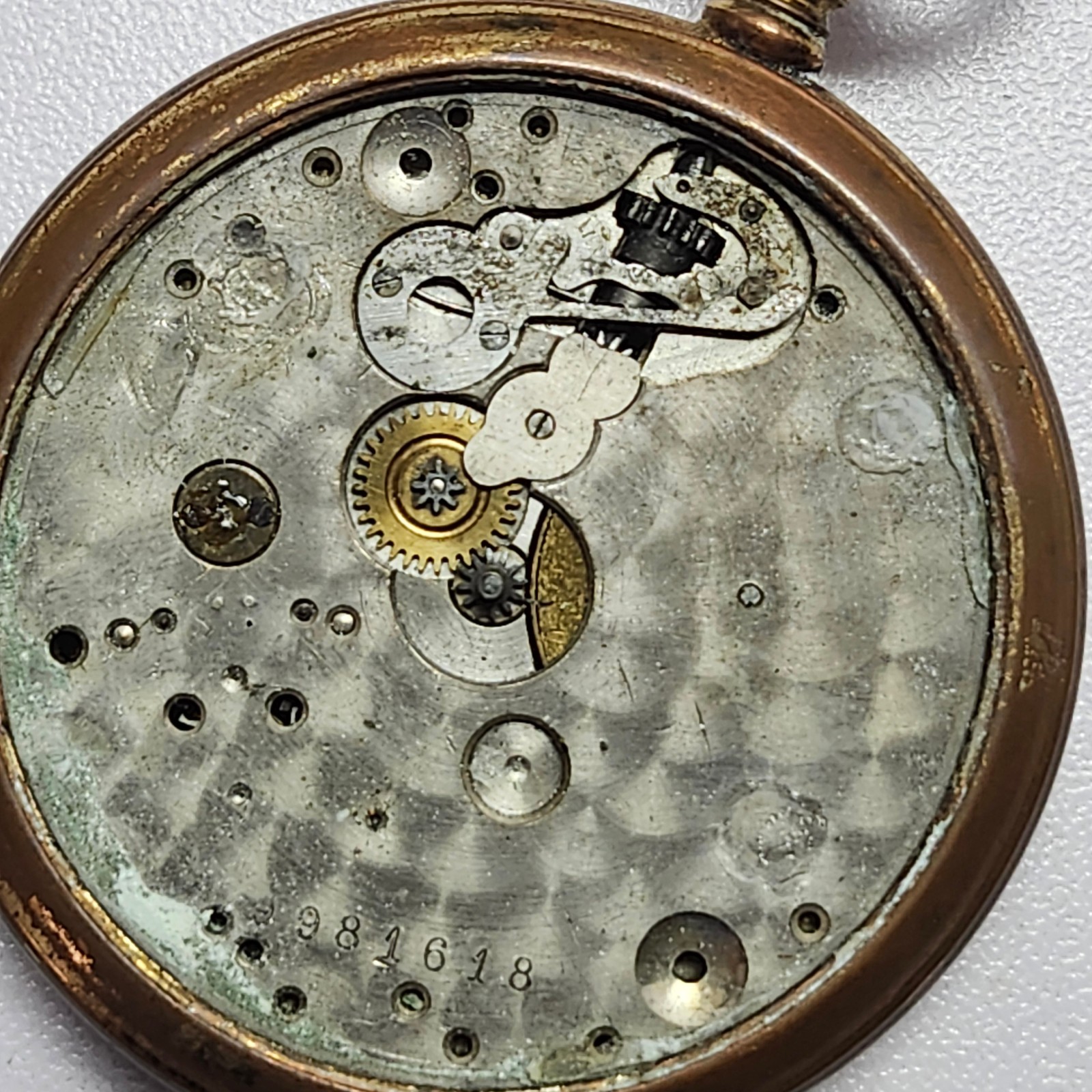CYMA Tiger Invar Pocket Watch Maurice Wolf Dial Parts Repair As-Is Heavy Wear