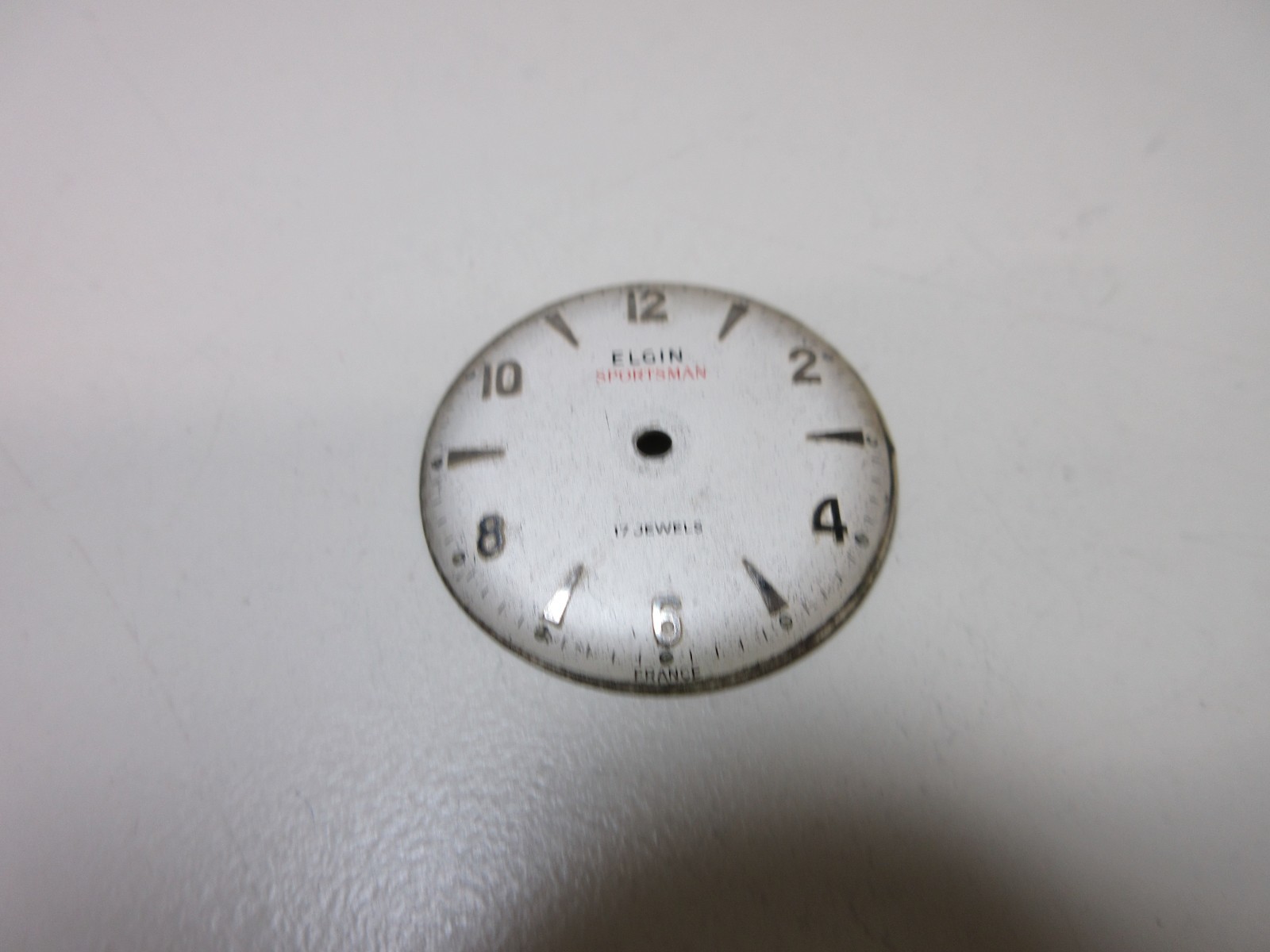 ELGIN SPORTSMAN MENS ROUND WATCH DIAL FACE WATCHMAKER REPLACEMENT PART #76