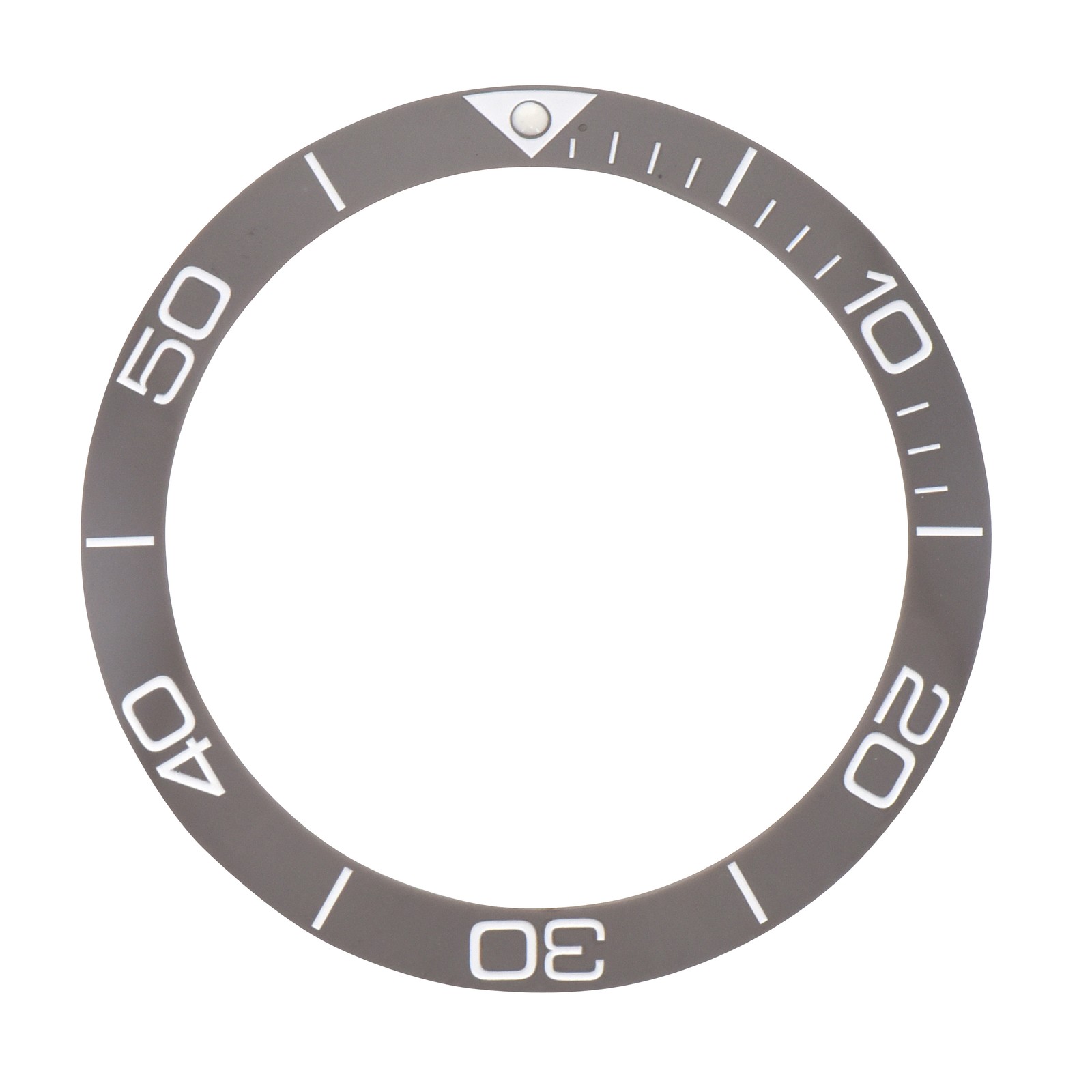 REPLACEMENT BEZEL INSERT CERAMIC GREY FOR WATCH 38.50MM X 31.20MM