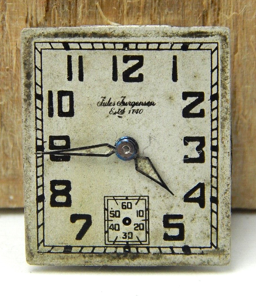 Vintage Jules Jurgensen 17 jewel 51805 wrist watch movement w/ good balance
