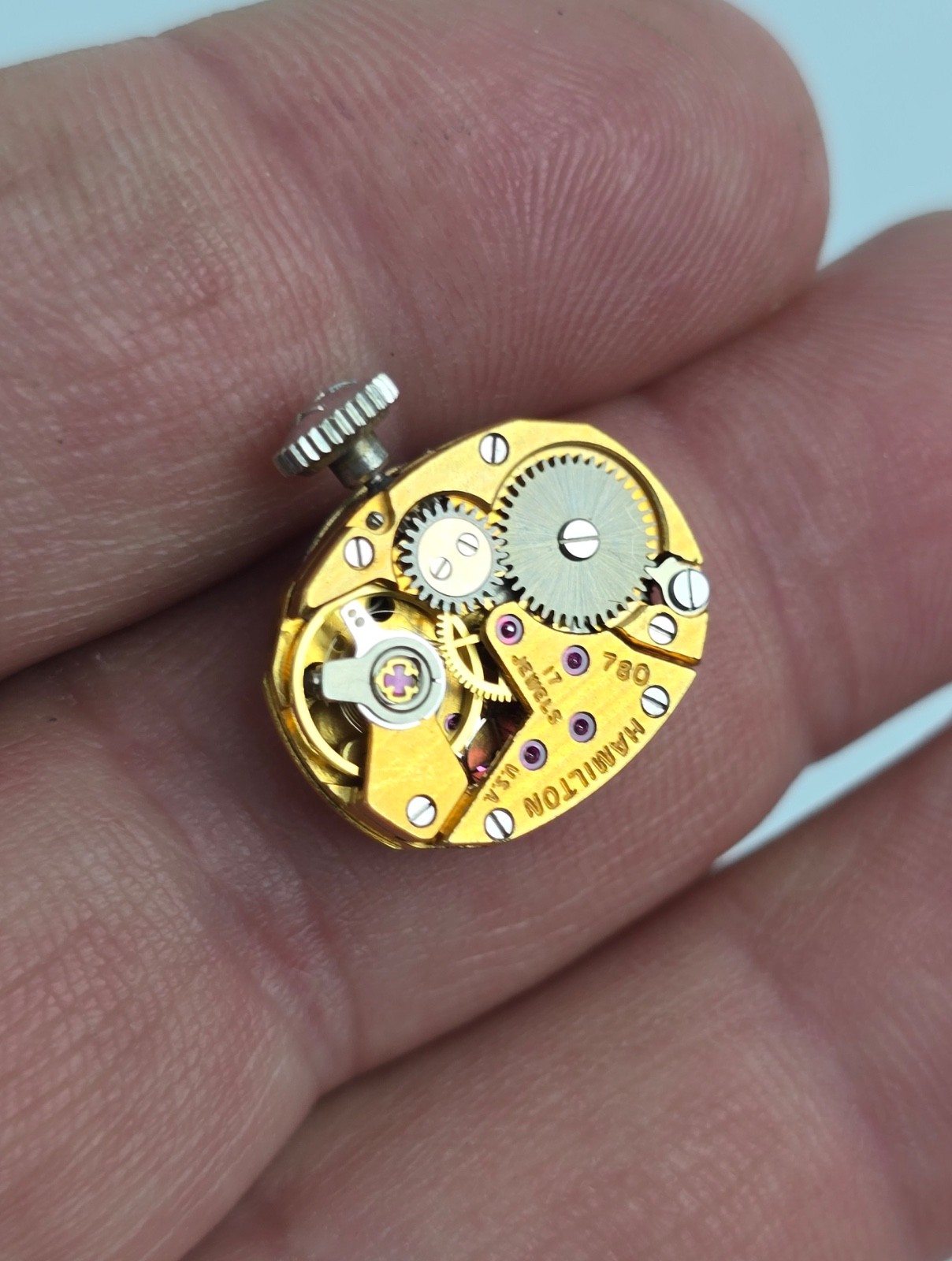Vintage Hamilton 780 Women’s Wind-Up Movement 17j Runs Good Keeps Time 16.5mm