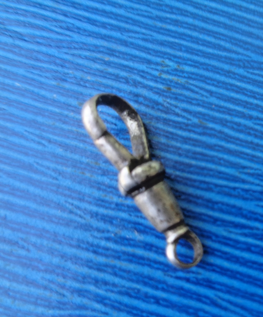 Silver DOG CLIP Fastener for Watch Chain etc hm 1928 B’ham Henry Pope 1.3 gram