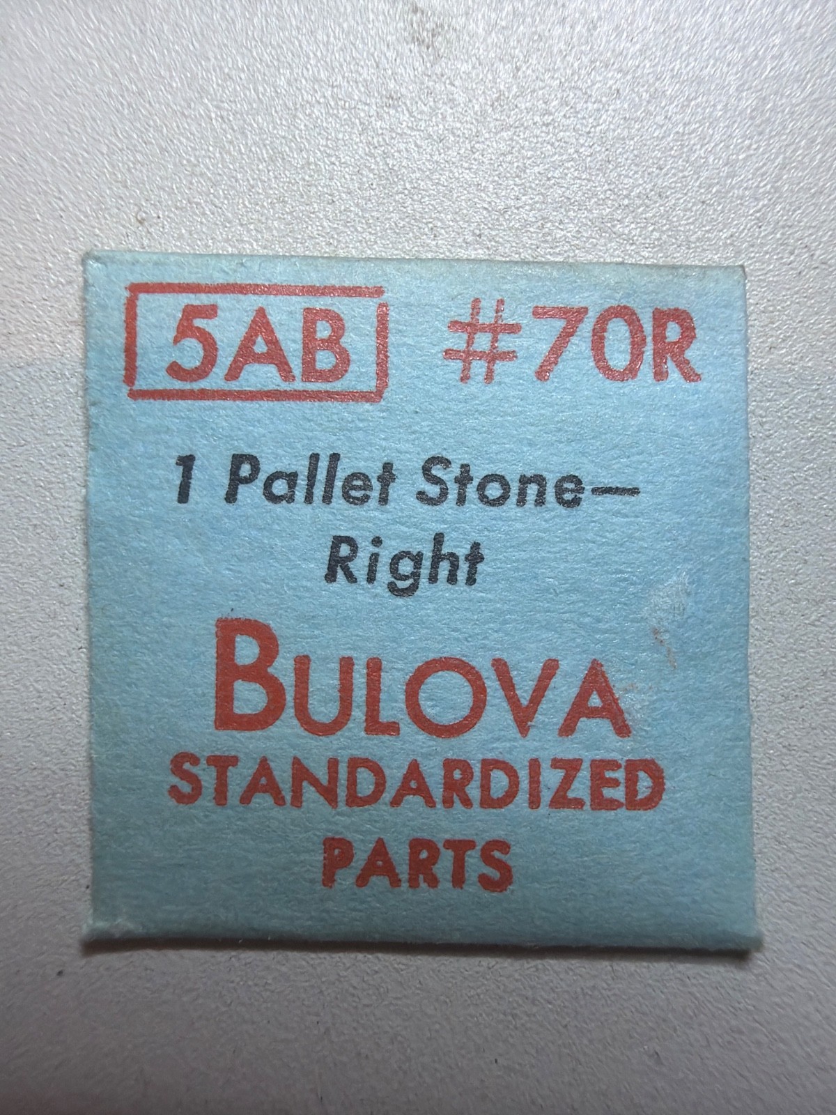 Bulova 70R Pallet Stone (Pallet Fork Right Side Jewel) – NOS – Various Calibers