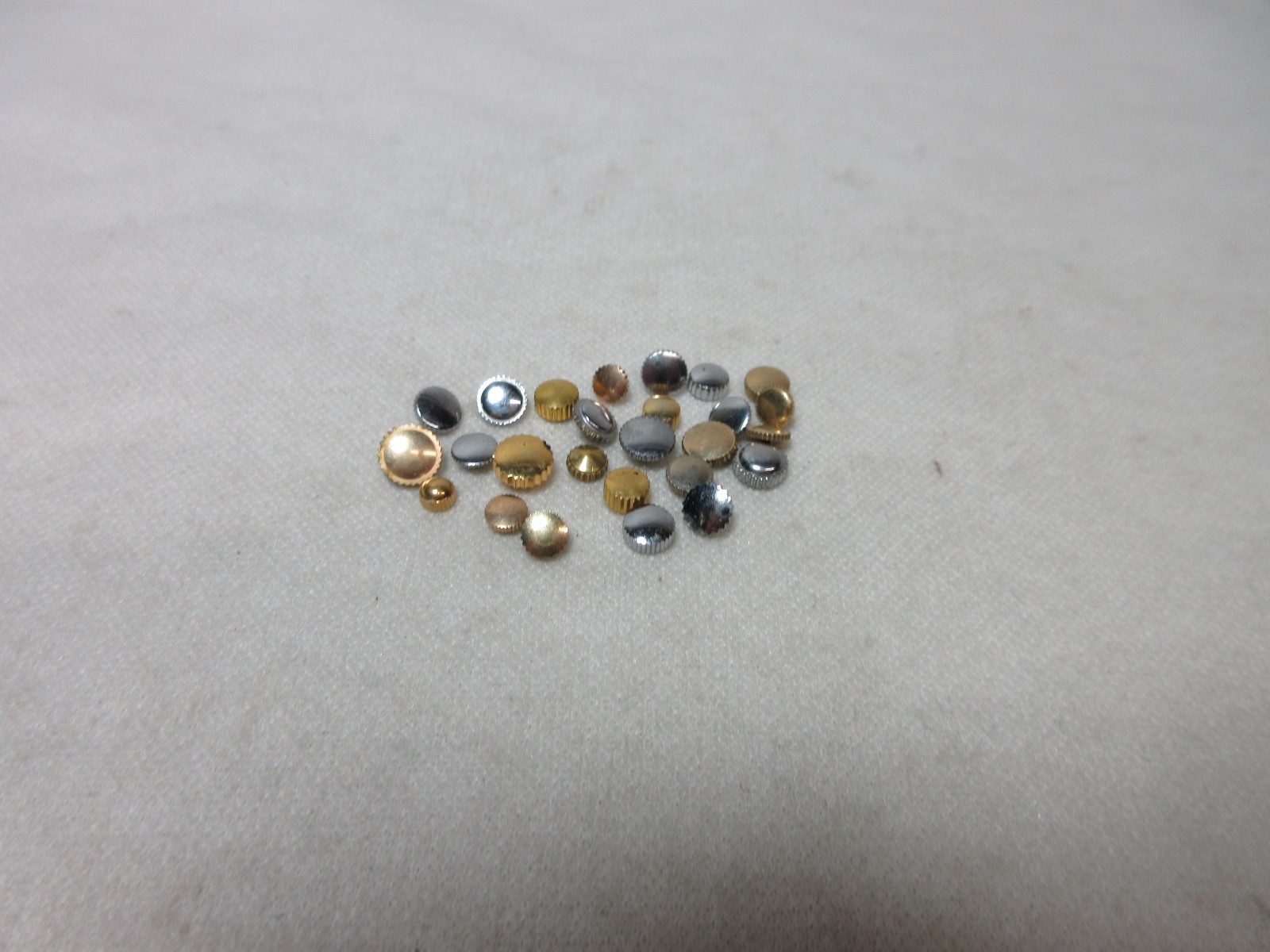 LOT OF 26 WATCH CROWNS WATCHMAKERS PARTS ASSORTED LOT SOME GOLD FILLED PLATED